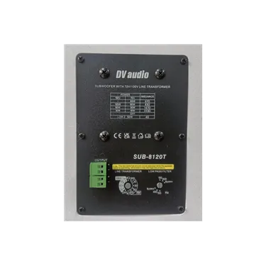 Пасивний сабвуфер DV audio SUB-8120TW, 120 Вт