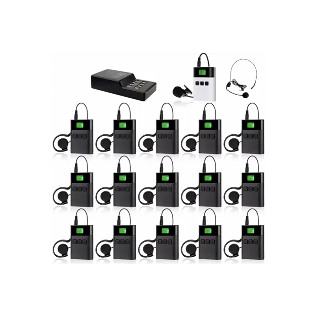 Система тур-гід DV audio TGD-KIT1T15R, 15 приймачів