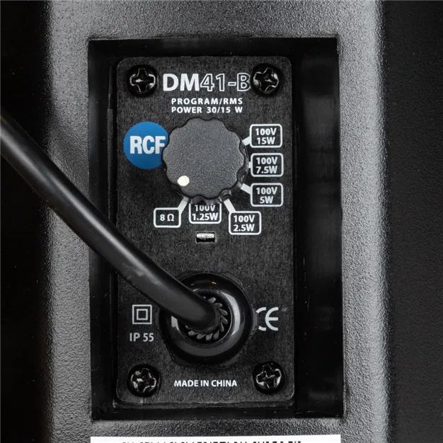 RCF DM 41 B — підключення та роз’єми