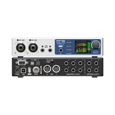 RME Fireface UCX II — передня та задня панелі