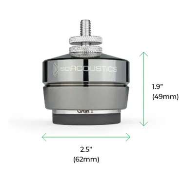 IsoAcoustics GAIA I — розміри опори