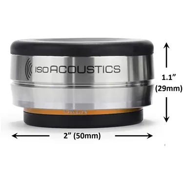 IsoAcoustics OREA Bronze — розміри опори