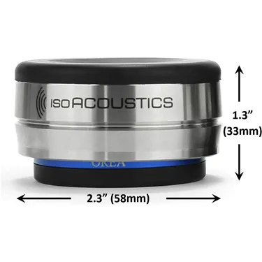 IsoAcoustics OREA Indigo — розміри опори