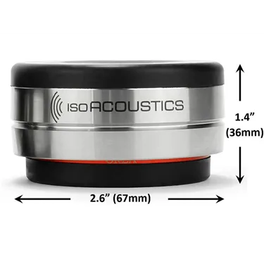 IsoAcoustics OREA Bordeaux — розміри опори