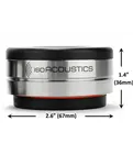 IsoAcoustics OREA Bordeaux — розміри опори