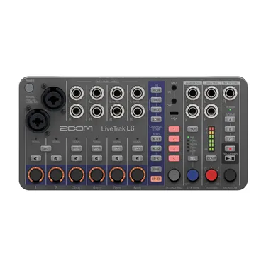 Zoom LiveTrak L6 — вигляд зверху