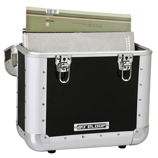 Reloop 60 Record Case Black — відкритий кейс, платівки для прикладу не входять до комплекту
