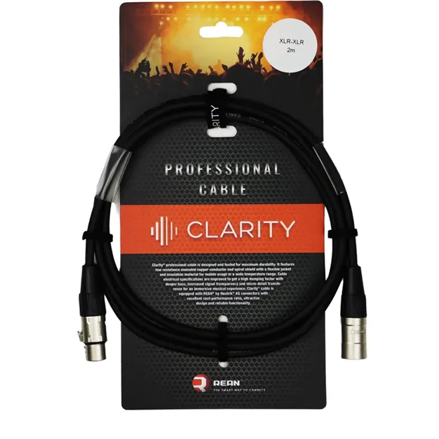 Clarity XLR-XLR PRO/2m — кабель у фірмовому пакуванні