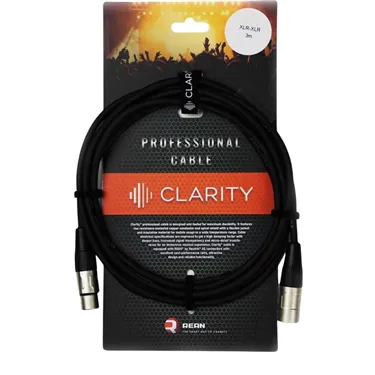 Clarity XLR-XLR PRO/3m — кабель у фірмовому пакуванні