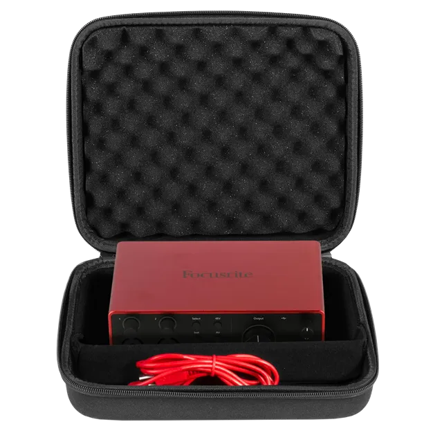 UDG Creator Scarlett 2i2/4i4 4th Gen Hardcase U8507BL — розміщення обладнання, обладнання не входить