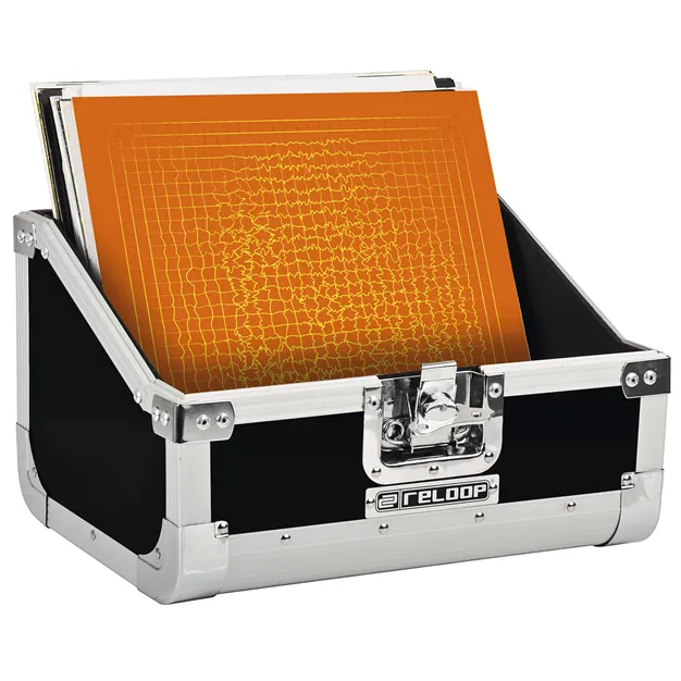 Reloop 80 Record Case Black — відкритий кейс, платівки не входять