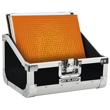 Reloop 80 Record Case Black — відкритий кейс, платівки не входять
