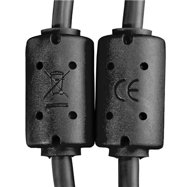 USB-кабель UDG Ultimate USB 2.0 C-B Black 1,5 м U96001BL — феритові фільтри