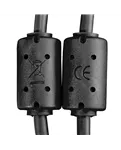 USB-кабель UDG Ultimate USB 2.0 C-B Black 1,5 м U96001BL — феритові фільтри