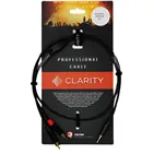 Аудіокабель Clarity miniJACK-2xRCA-B/1m — загальний вигляд
