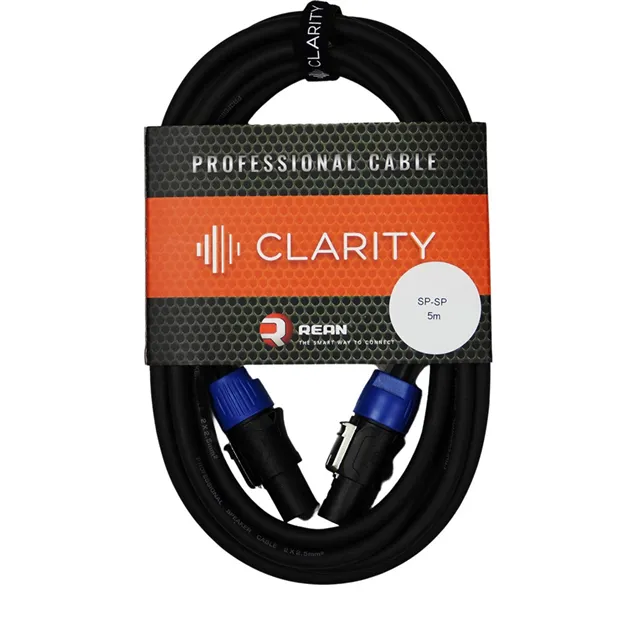 Аудіокабель Clarity SP-SP/5m — загальний вигляд