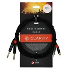 Аудіокабель Clarity 2xJACK-2xRCA-B/3m — точна модель і довжина, пакування