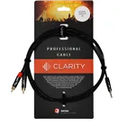 Аудіокабель Clarity miniJACK-2xRCA-B/2m — точна модель і довжина, пакування
