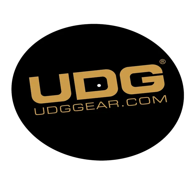 Сліпмати UDG Turntable Slipmat Set Black/Golden, пара — один сліпмат крупним планом, комплект — пара