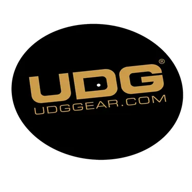 Сліпмати UDG Turntable Slipmat Set Black/Golden, пара — один сліпмат крупним планом, комплект — пара