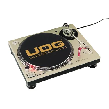 Сліпмати UDG Turntable Slipmat Set Black/Golden, пара — на програвачі, програвач не входить