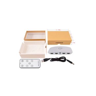 Комутатор 3x1 (switch) HDMI сигналу V2.0 4К AirBase K-SW31WT4K