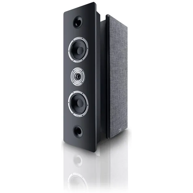Heco Ambient 44 F Black Satin — динаміки та корпус під кутом