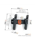 Vogel's TVM 1213, чорний — розмірна схема