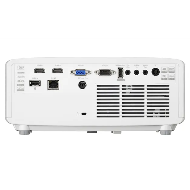 Optoma ZH361 — задня панель і роз’єми