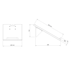 Полиця для стійки SMS Angled Shelf M/L Grey