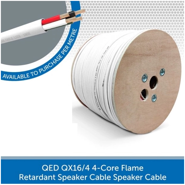 Акустичний кабель QED QX16/4 WHITE PVC FLAME-RET — за 1 м