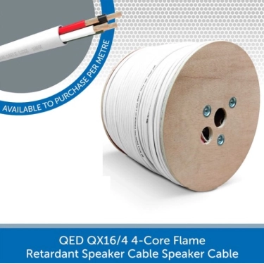 Акустичний кабель QED QX16/4 WHITE PVC FLAME-RET — за 1 м