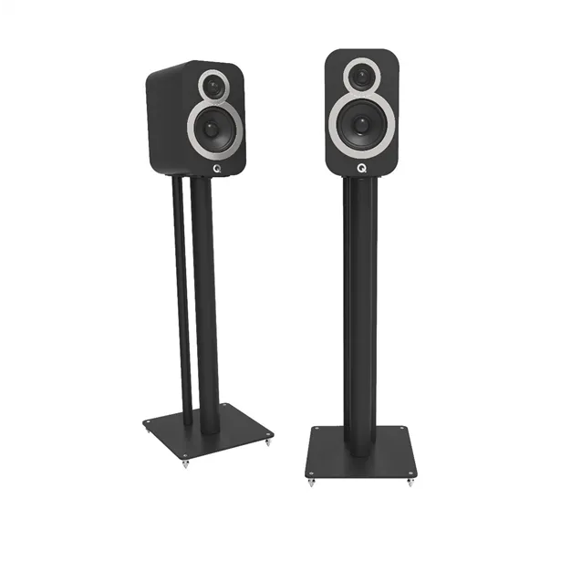 Стійки для акустики Q Acoustics FS50, чорні — приклад встановлення, акустика не входить до комплекту