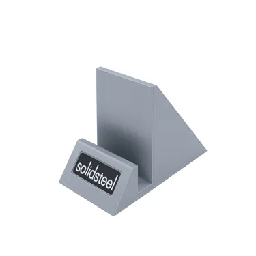 Тримач обкладинки платівки Solidsteel NOWP-1, сріблястий — вигляд під кутом