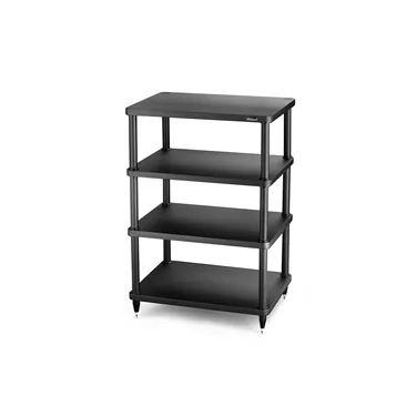 Стійка для апаратури Solidsteel S3-4, чорна — загальний вигляд