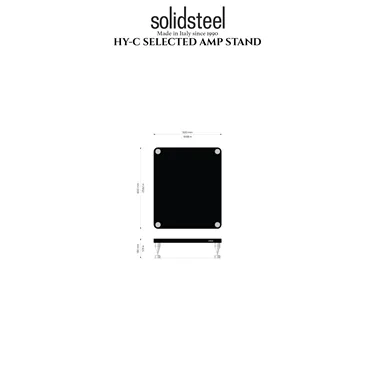 Підставка для підсилювача Solidsteel HY-C — креслення з розмірами