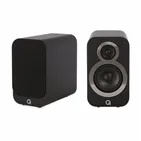 Полична акустична система Q Acoustics 3010i, чорна Carbon Black — загальний вигляд пари