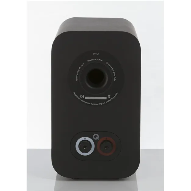Полична акустична система Q Acoustics 3010i, чорна Carbon Black — задня панель
