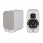 Полична акустична система Q Acoustics 3010i, біла Arctic White — загальний вигляд пари