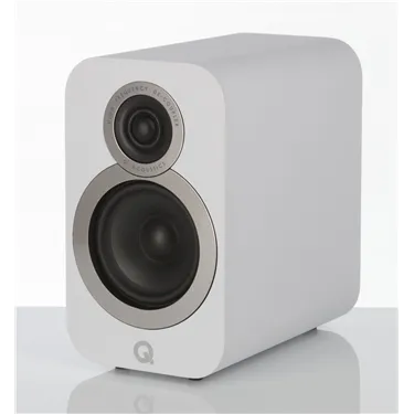 Полична акустична система Q Acoustics 3010i, біла Arctic White — вигляд під кутом
