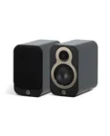 Полична акустична система Q Acoustics 3010c, чорна Satin Black — загальний вигляд пари