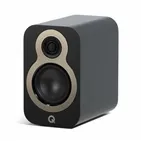 Полична акустична система Q Acoustics 3010c, чорна Satin Black — вигляд під кутом
