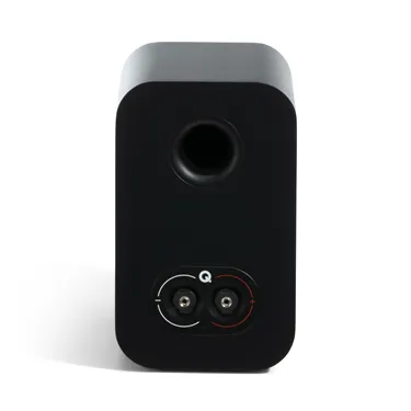Полична акустична система Q Acoustics 3010c, чорна Satin Black — задня панель