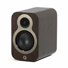 Полична акустична система Q Acoustics 3010c, горіх Claro Walnut — вигляд під кутом