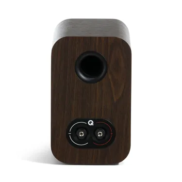 Полична акустична система Q Acoustics 3010c, горіх Claro Walnut — задня панель