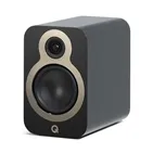 Полична акустична система Q Acoustics 3020c, чорна Satin Black — вигляд під кутом