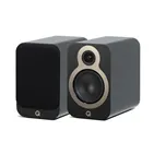 Полична акустична система Q Acoustics 3030c, чорна Satin Black — загальний вигляд пари