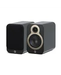 Полична акустична система Q Acoustics 3030c, чорна Satin Black — загальний вигляд пари