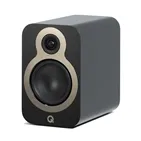 Полична акустична система Q Acoustics 3030c, чорна Satin Black — вигляд під кутом