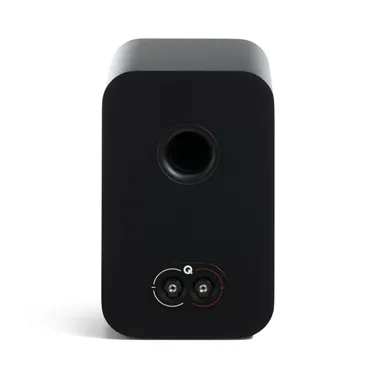 Полична акустична система Q Acoustics 3030c, чорна Satin Black — задня панель